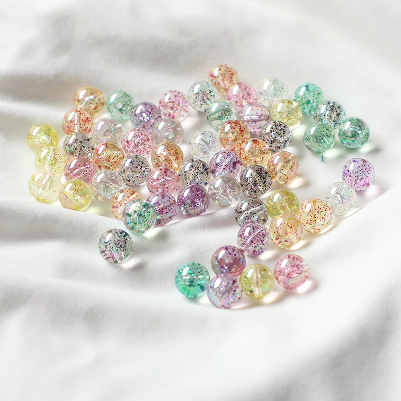 Let's Make Acrylic Beads Baby Teether Products  50pcs 15mm Wholesale Food Grade BPA Free DIY Bracelet Gift Baby Teething Toys