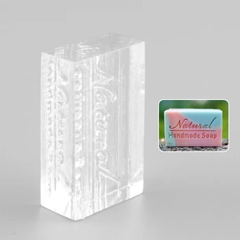 

Acrylic Natural Word Handmade Soap Stamping Stamp Seal Mold Craft DIY