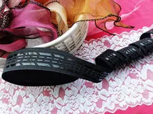 1 дюйм 25 мм ширина силиконовый слой против скольжения эластичная тесьма 5 метров одежда спортивная одежда нижнее белье бюстгальтер пояс diy а...(China)