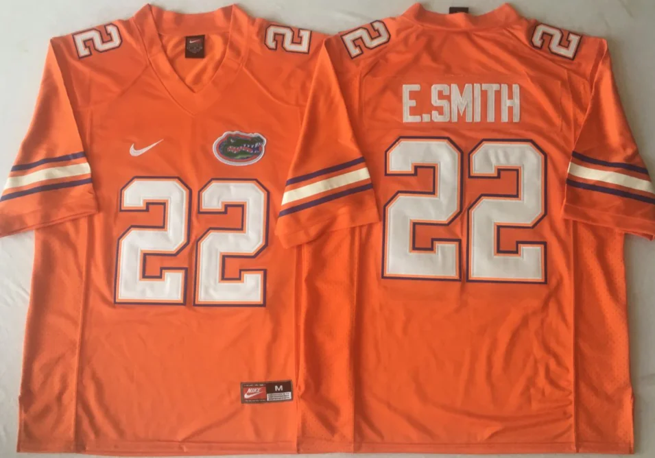 as photo Новинка, высокое качество, все сшитые Джерси Florida#15 TEBOW#22 E. SMITH - Цвет: as photo