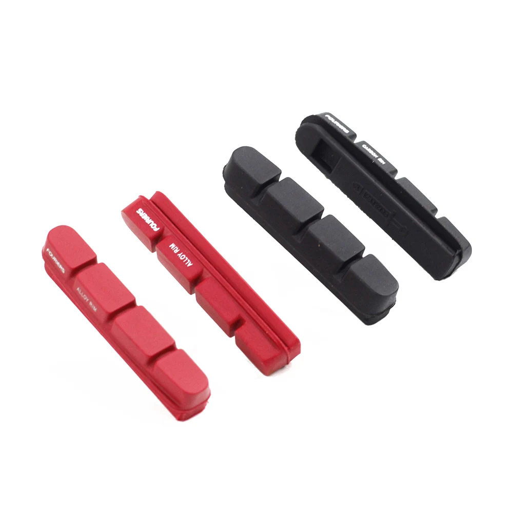 2 Stück Fouriers Fahrradbremsbeläge Schuhe Carbon oder Legierung Felgen Bro Wheels Ersatz V-Bremssattel Bremsbelag für SH oder CP – Detail 4