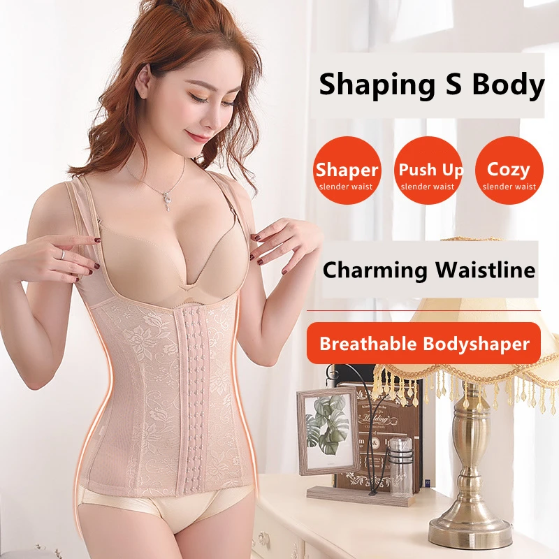 

Sexy Shapewear Tops Postpartum Recover Bodysuit Body Control Corset Lingerie Slimming Plus Size Waist Trainer Shaper Underwear