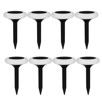 

8 Pack Solar Lights Outdoor,7 Color Pathway Lights Garden Lights Landscape Lighting for Garden Lawn Patio Yard Walkway