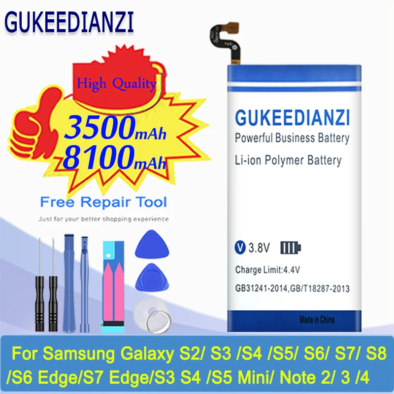 EB-BG935ABE батареи для Samsung GALAXY S7 Edge G935 G935FD/ S2 S3 S4 S5 S6 S8 /S6 /S3 Mini/ Note 2 3 4 | Мобильные