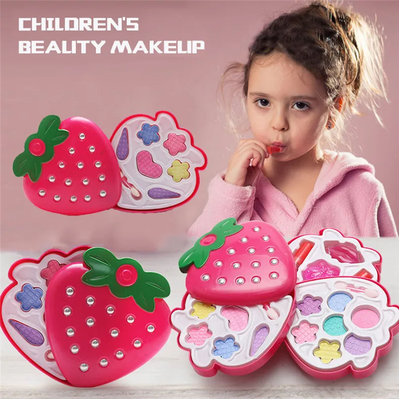 Детский набор для макияжа девочек экологичный косметический ролевых игр