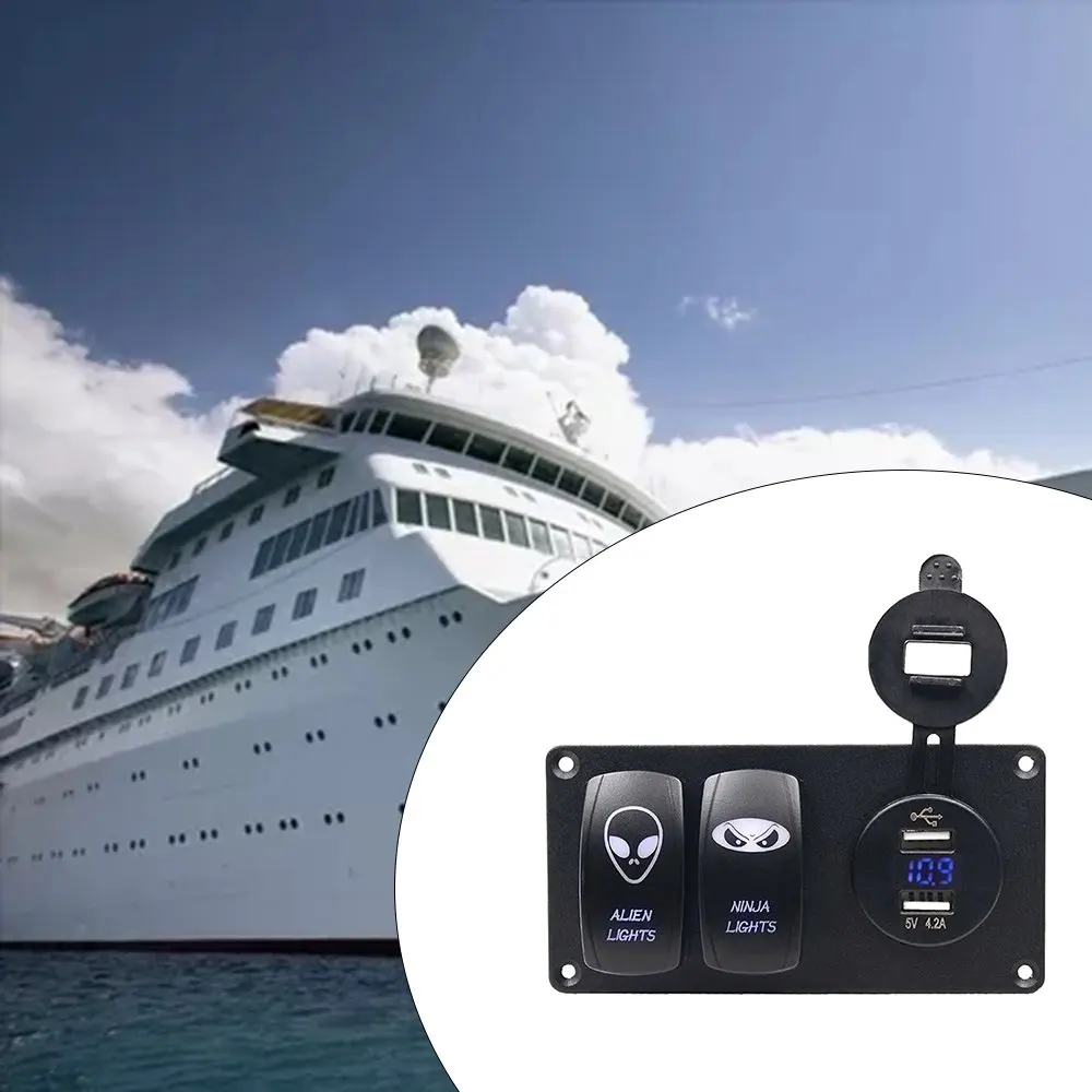CS-514B2Waterproof авто лодка морской светодиодный кулисный переключатель Панель