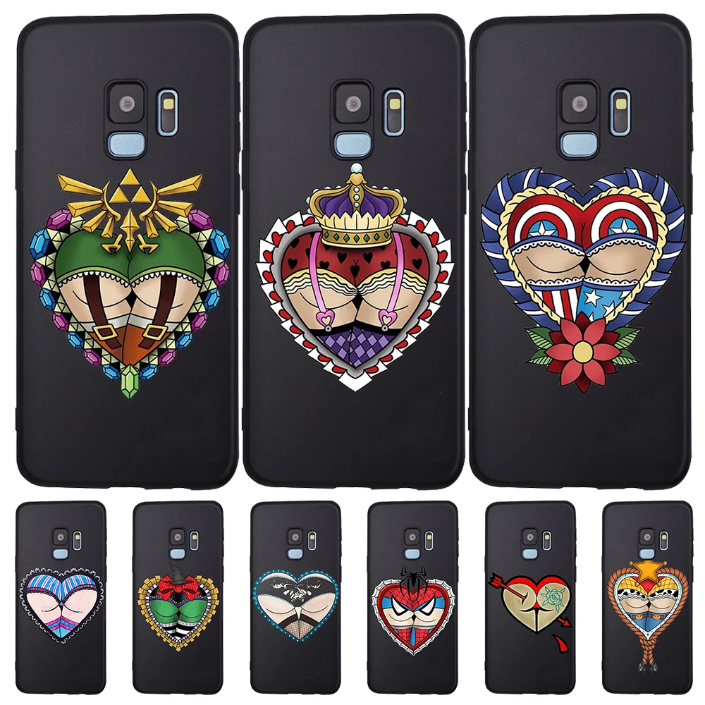 

For Samsung Galaxy S6 S7 Edge S8 S9 S10 Plus Lite Note 8 9 10 A30 A40 A50 A60 A70 M10 M20 phone Case Spider-Man heart king coque