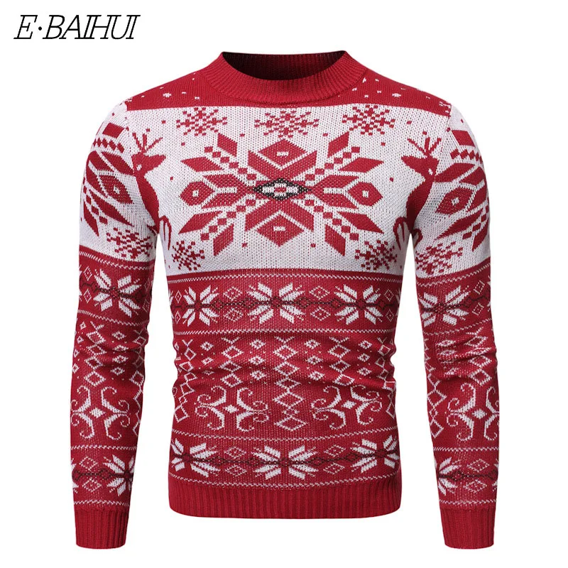 

Unisex Reindeer Ugly Christmas Sweater Men Women Novelty 3D Printed Xmas Sweatshirt Pullover Holiday Party Christmas Jumper