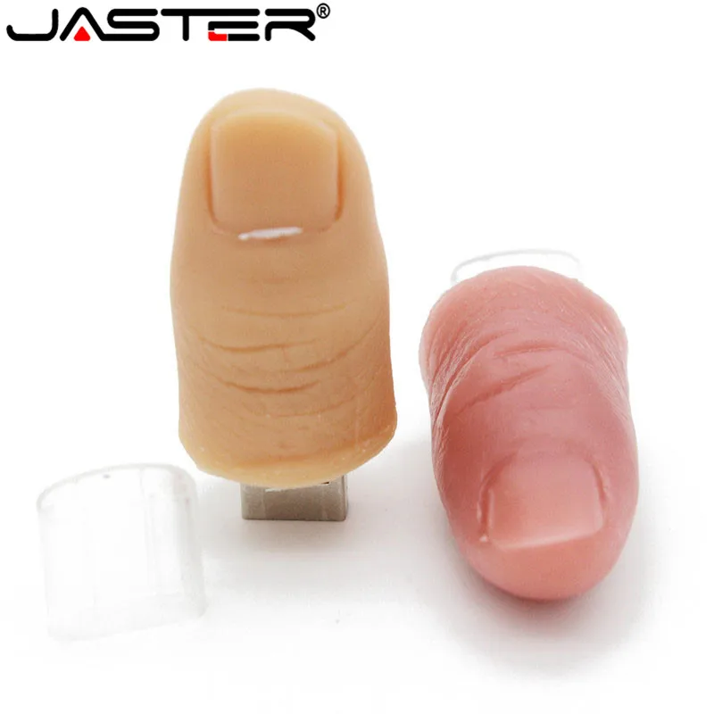JASTER мультфильм 2 модель женщина/мужчина моделирование палец usb флэш-накопитель usb 2,0 4 ГБ 8 ГБ 16 ГБ 32 ГБ 64 ГБ флешка