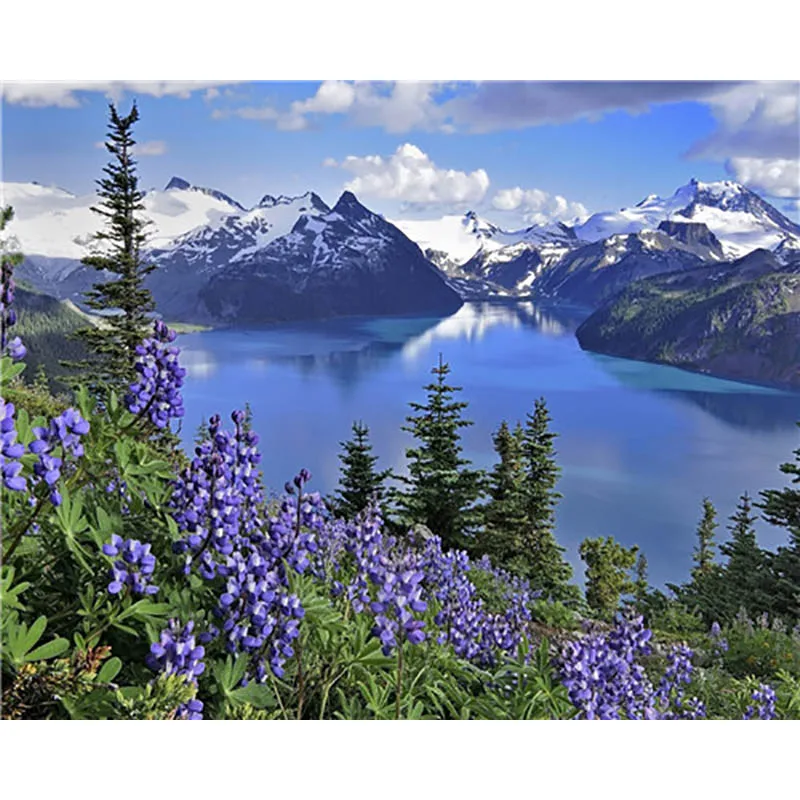 painting by numbers1 Landscape Boat painting by numbers paint by number for adults DIY coloring by numbers oil numbered number paintings - Color: painting by numbers1