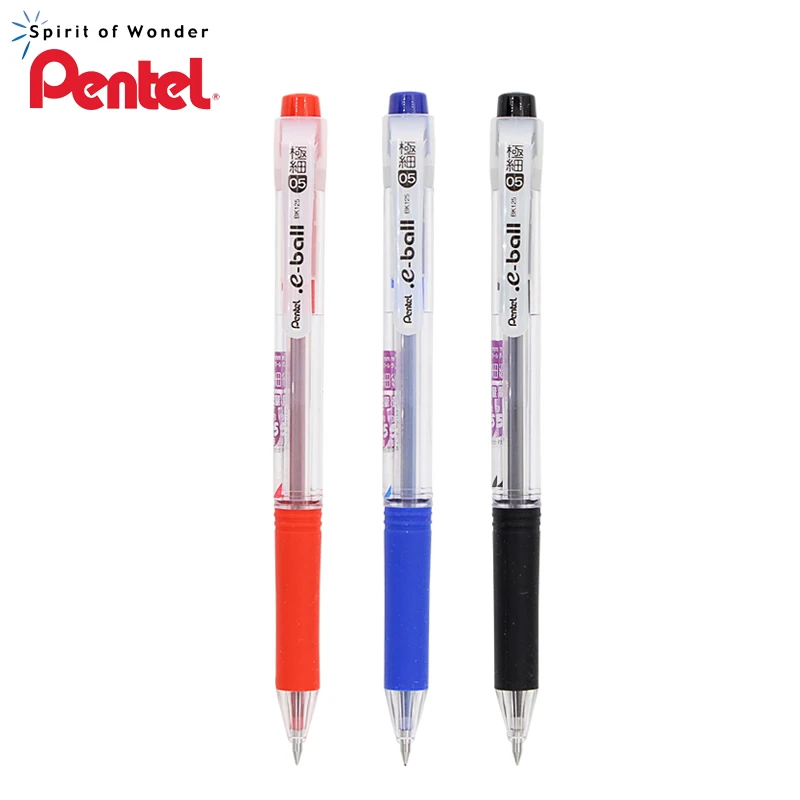 3 шт. шариковая ручка Pentel Press 0 5 мм большая емкость разноцветная Высокое качество