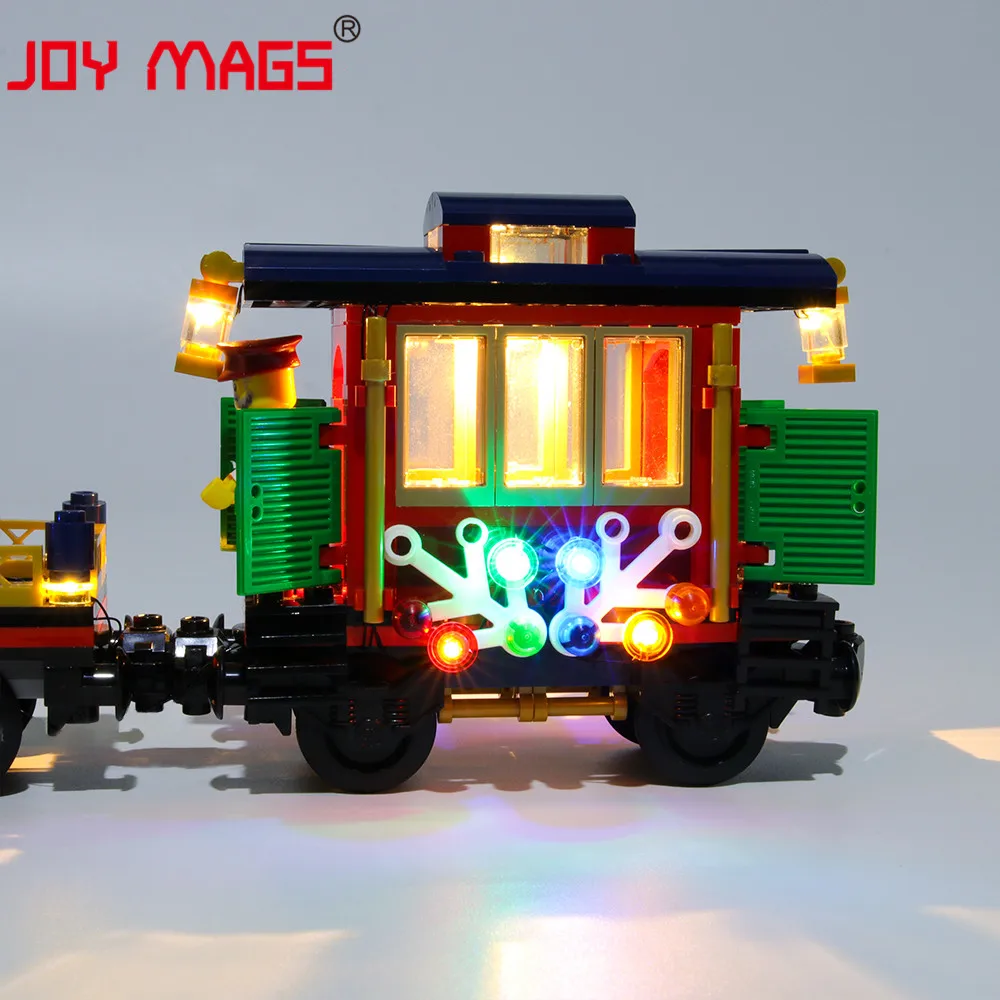 JOY MAGS только светодиодный светильник Набор для Creator 10254 зимний праздник поезд светильник ing набор совместим с 36001(не включает модель