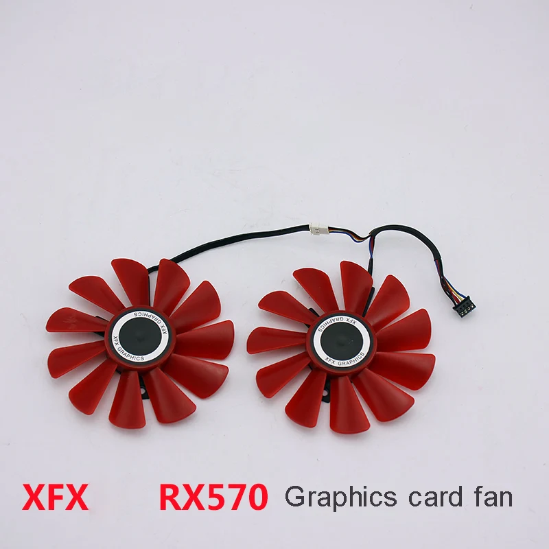 Для XFX RX 560D 470 480 570 580 R9 270A 280X 290X Графика охлаждения вентилятор Cooler