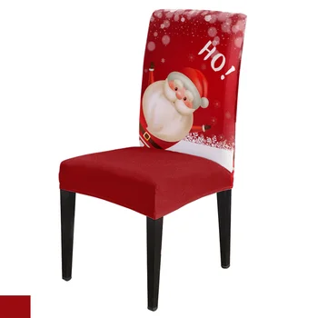 

Dining Chair Covers Christmas Santa Snowflake Chair Cover Spandex Elastic Chair Cover Hotel Wedding Supplies