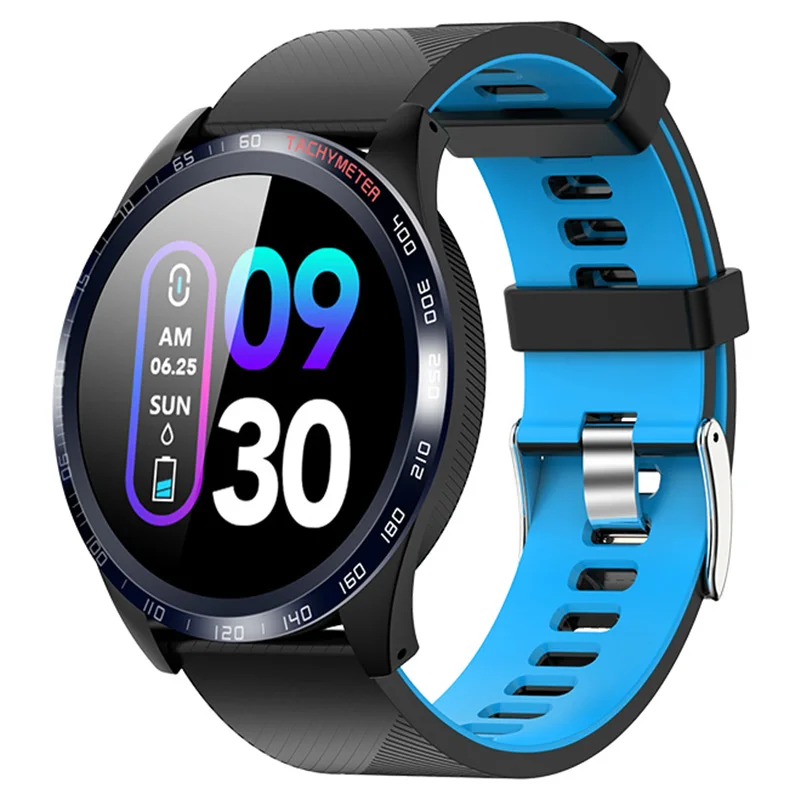 Blue W4 Smartwatch IP67 водонепроницаемые носимые устройства Bluetooth Шагомер монитор сердечного ритма цветной дисплей Смарт-часы для Android/IOS - Цвет: Blue