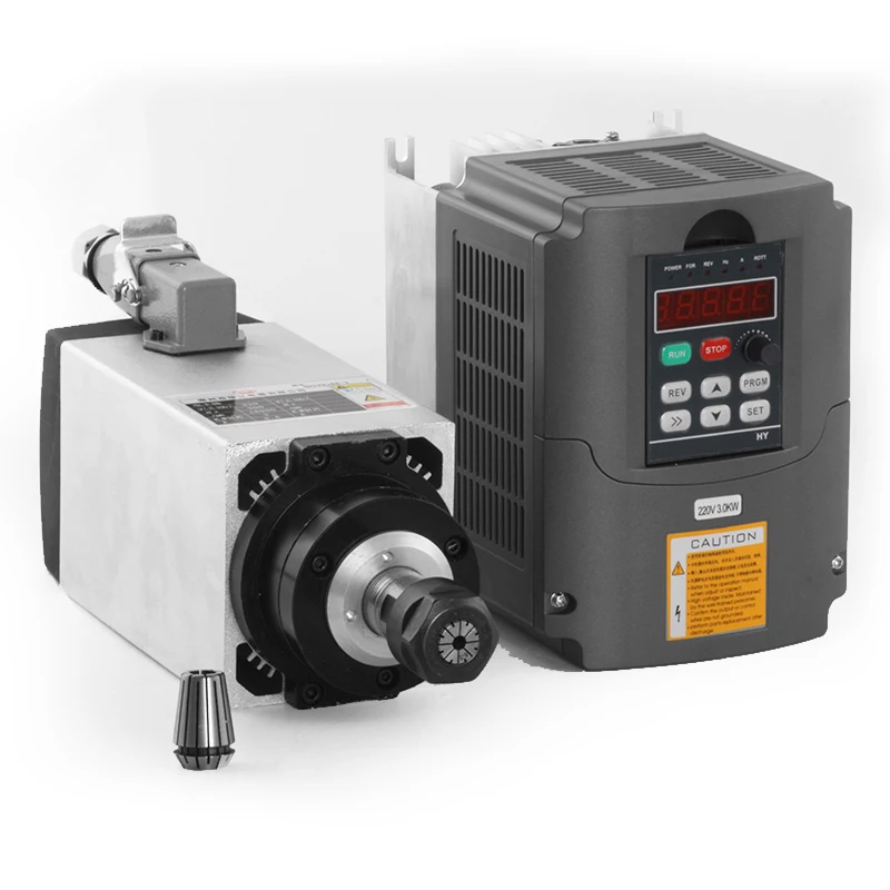 Фрезерный шпиндель с ЧПУ воздушным охлаждением 3 кВт 4 подшипника Частотный