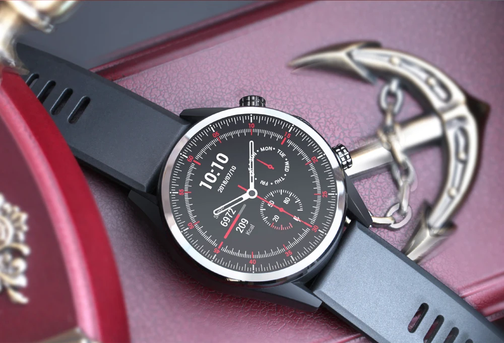 Gps часы Android smartwatch 1+ 16 Гб 1,3" Смарт-часы сердечного ритма ip67 Водонепроницаемый 5mp наручные часы камеры для бизнес спорта мужчин