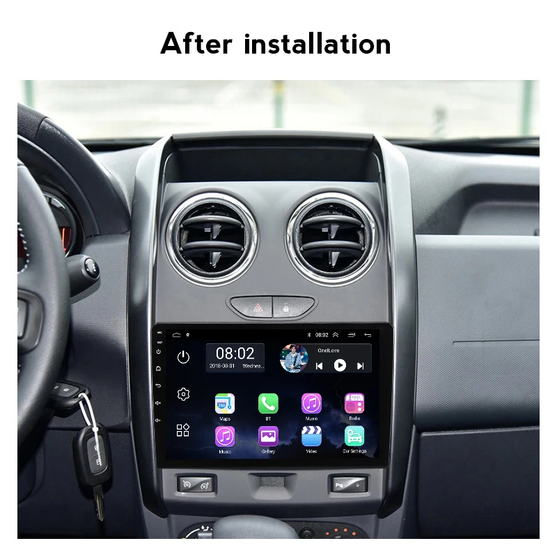 Автомагнитола 4 ядра головное устройство Android для Renault Duster 2015 2016 2017 2018