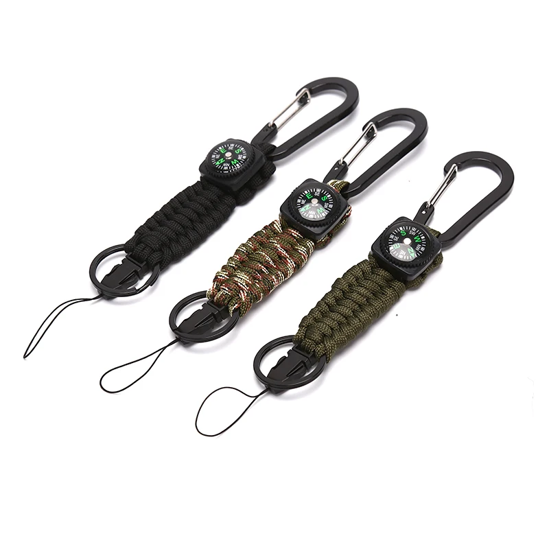 

Compass Braided Bracelet Men Multi-function Survival Bracelet Outdoor Camping Rescue Emergency Rope Bracelets For Women