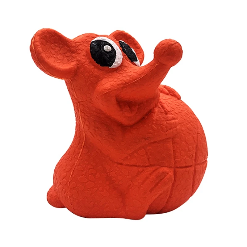 Orange Mouse Для домашних животных латексный молярный писк игрушка милый крокодил, динозавр в форме собаки жевательная игрушка для щенка игрушки собаки чистые зубы игрушки товары для домашних животных - Цвет: Orange Mouse