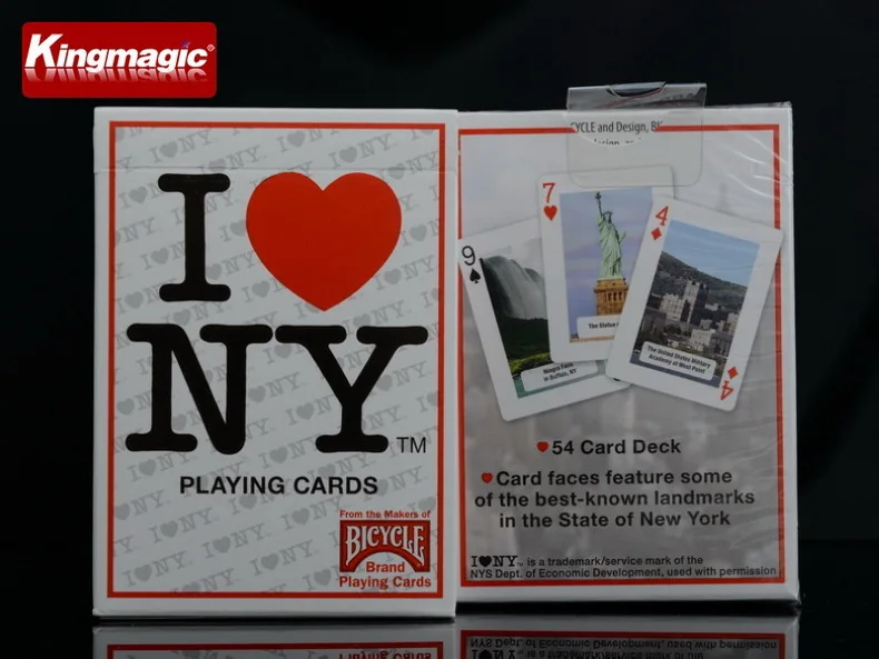 54Pcs BICYCLE I Love NY Playing Cards Deck New York Scenery landscape poker Card tourism Magician prop cards