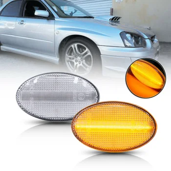 

2pcs Car Led Side Fender Marker Light For Subaru Impreza Wrx Sti 2002-2007 Waterproof High Quality Style Front Side Markers