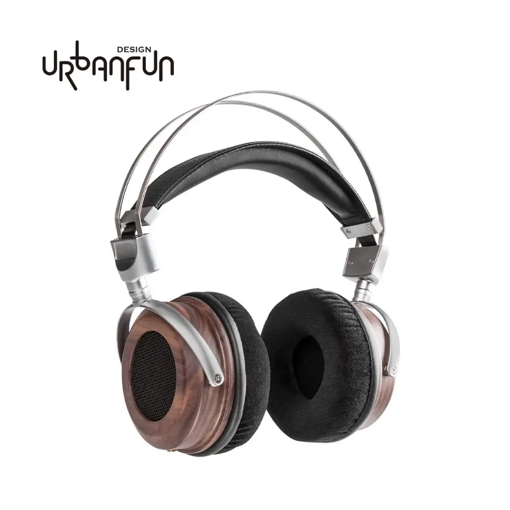 URBANFUN HiFi наушники 50 мм Бериллиевая диафрагма головная повязка стереогарнитура 3,5 мм Проводные высококачественные наушники