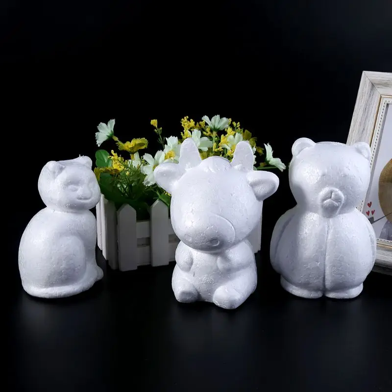

Modeling Animals Shape White Polystyrene Foam Balls Styrofoam Crafts For DIY Christmas Gifts Wedding Party Supplies Decoration