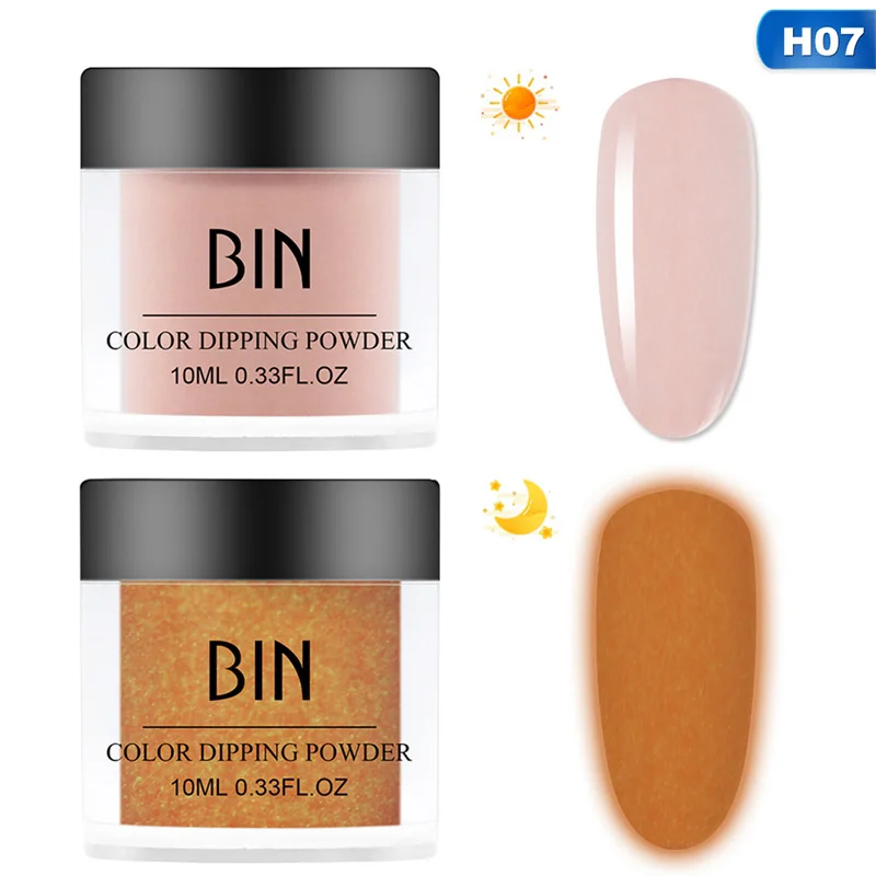 1g Ultrafine Fluorescent Nail Powder Neon Phosphor Colorful Nail Art Glitter Pigment 3D Glow Luminous Dust Decorations