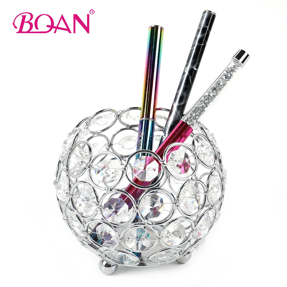 

1 Pc Makeup Brushes & Nail Brushes Storage Box Brushes Pen Holder Acrylic Rhinestones Manicure Art Tool Jewelry Storage Case