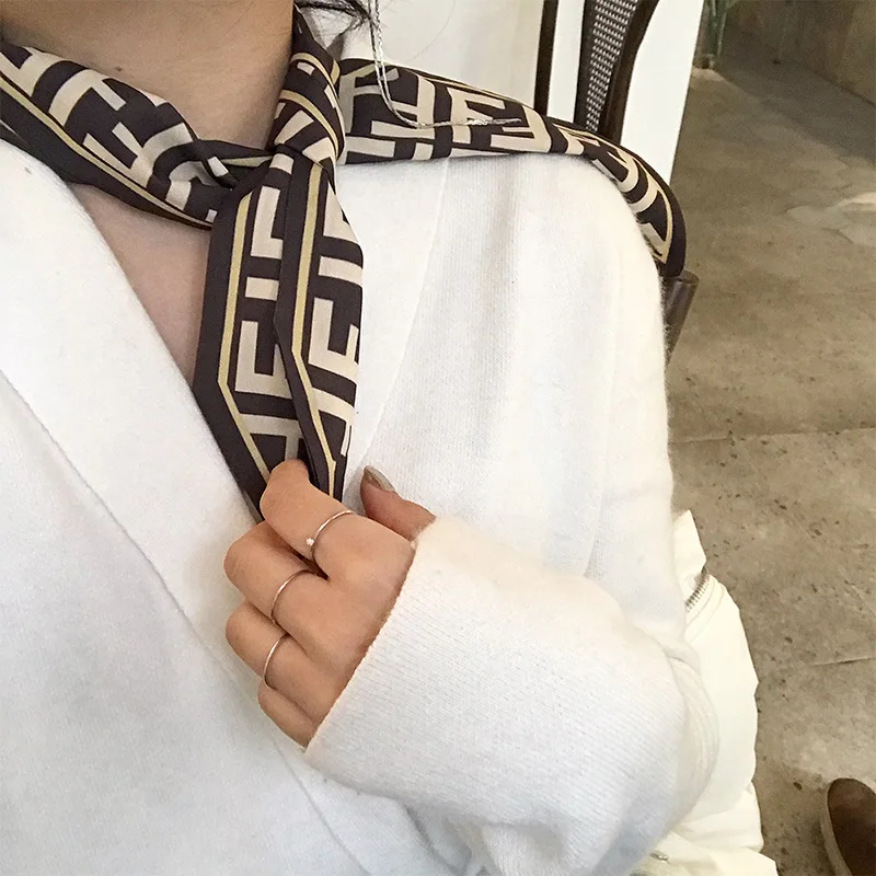 Yishine, 11x85 см, 5 цветов, женский остроугольный шарф, карета, с буквенным принтом, длинные обертывания, шарфы, шаль, платок, сумка, декор