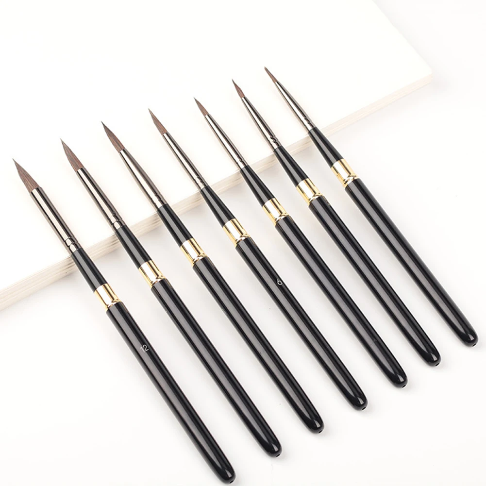 Высококачественные кисти для рисования студентов из шерсти ласки съемный