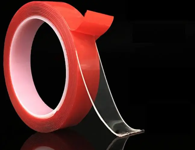 200pcs Transparent Silicone Double Sided Tape Sticker For Car High Strength High Strength Adhesive Sticker Red
