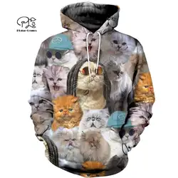 PLstar Cosmos cat красочный повседневный мультфильм Harajuku 3D печатных худи/Толстовка/куртка/рубашки мужские, женские в стиле хип-хоп Забавный стиль-2