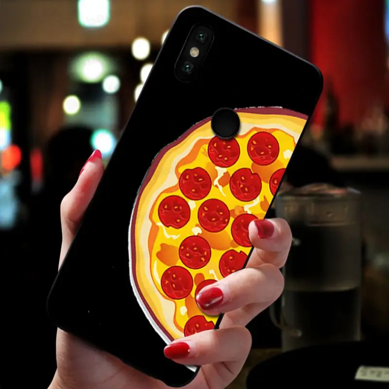 Cat eating Pizza food