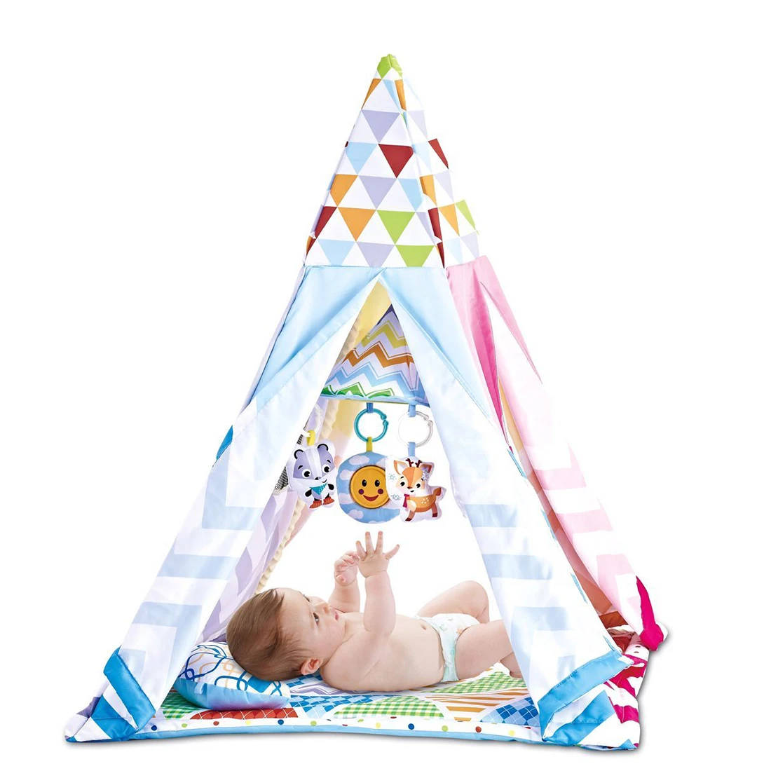 

Baby Crawling Pad Playtime Tent Crawling Carpet Tent Toy Indoor Outdoor Game Teepee - 8728