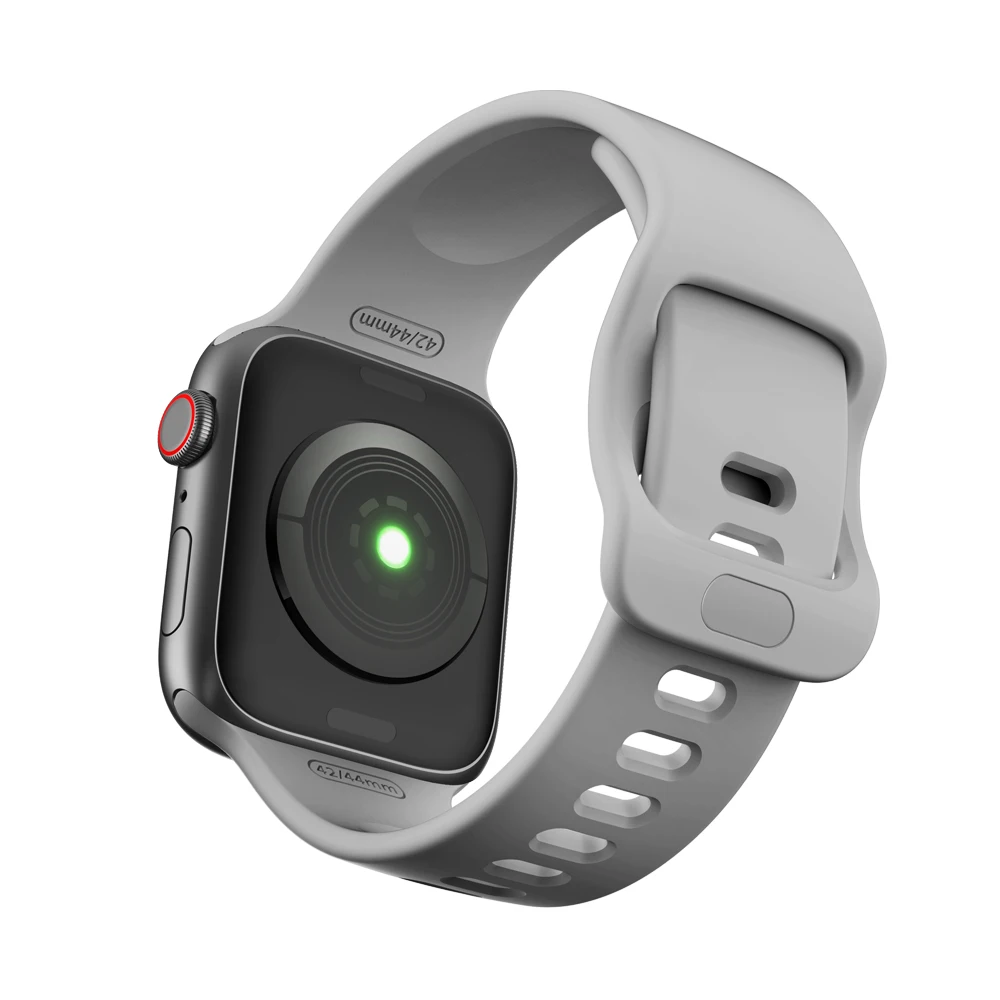 Силиконовый ремешок для Apple Watch 44 мм 40 мм iwatch 38 мм 42 мм высококачественный спортивный браслет резиновый ремешок для часов Apple Watch 4 5