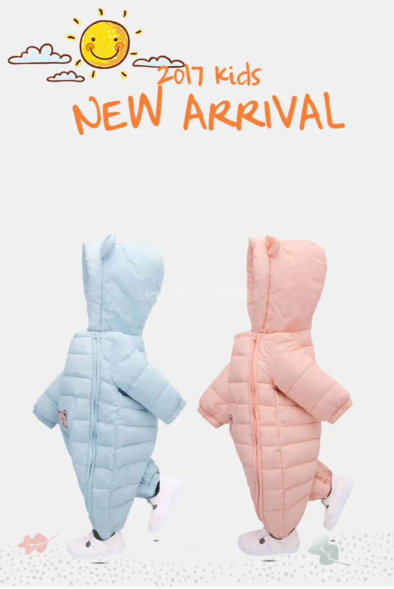 Товары для малышей Bebe девочка Bebe мальчик Одежда для новорожденных Костюм для малышей толстый теплый детский комбинезон зимняя одежда