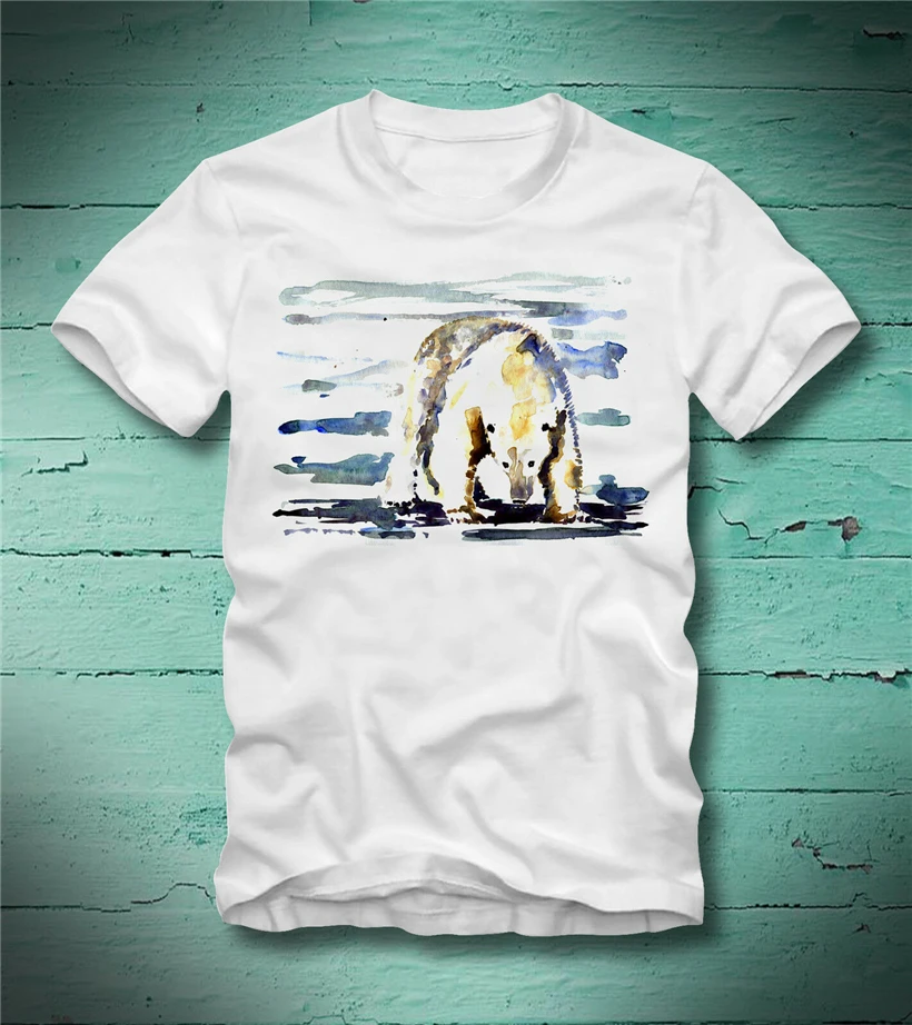 BOARDRIPPAZ футболка EISBaR POLAR BEAR ARKTIS ESKIMO NORTH POLE ARCTIC SEAL HUNT Street Wear модная | Мужская одежда