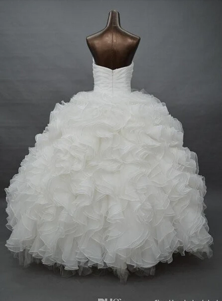 Настоящие образцы Белые Бальные Свадебные платья vestido para debutante de 15 anos милые гофрированные платья на выпускной из органзы платье подружки невесты