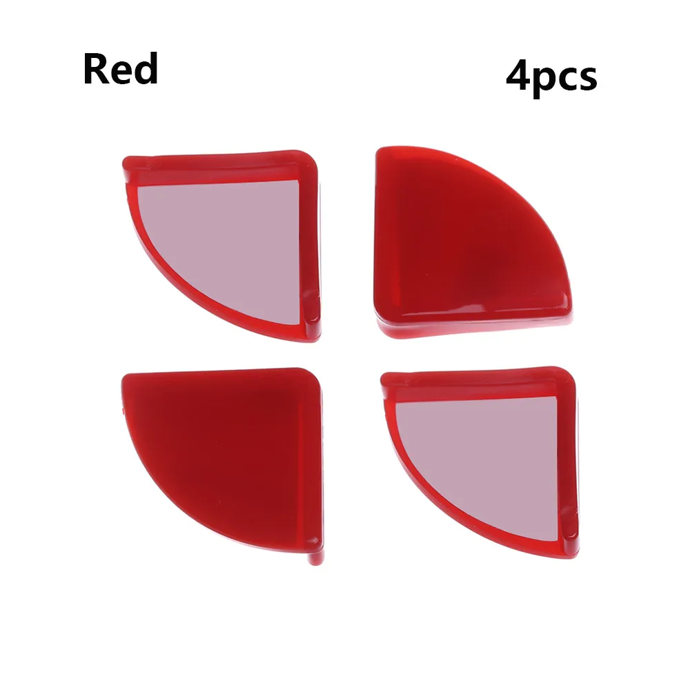 Type 2-red 4 шт. мягкий силиконовый защитный уголок для детей L форма стол защитная накладка на угол стола дети антиколлизия край защита углов крышка - Цвет: Type 2-red