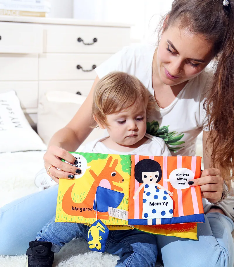 Livro de Bebê Produtos para Bebê Animal Cauda Tridimensional Estimulação Sensorial Recém-nascido Primeira Infância Brinquedos Educativos no 38 Computers & Electronics