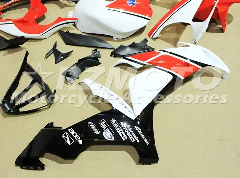 4 подарка ABS Литье Мотоцикл Обтекатели наборы подходят для Yamaha YZF-1000-R1 2004 2005 2006 04 05 06 Кузов Набор красный белый холодный