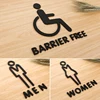 Men Women Toilet Signs 3d Creative Signage Number Acrylic Sign Address Plates Bathroom Creative Personality WC Plaque Custom ► Photo 3/6