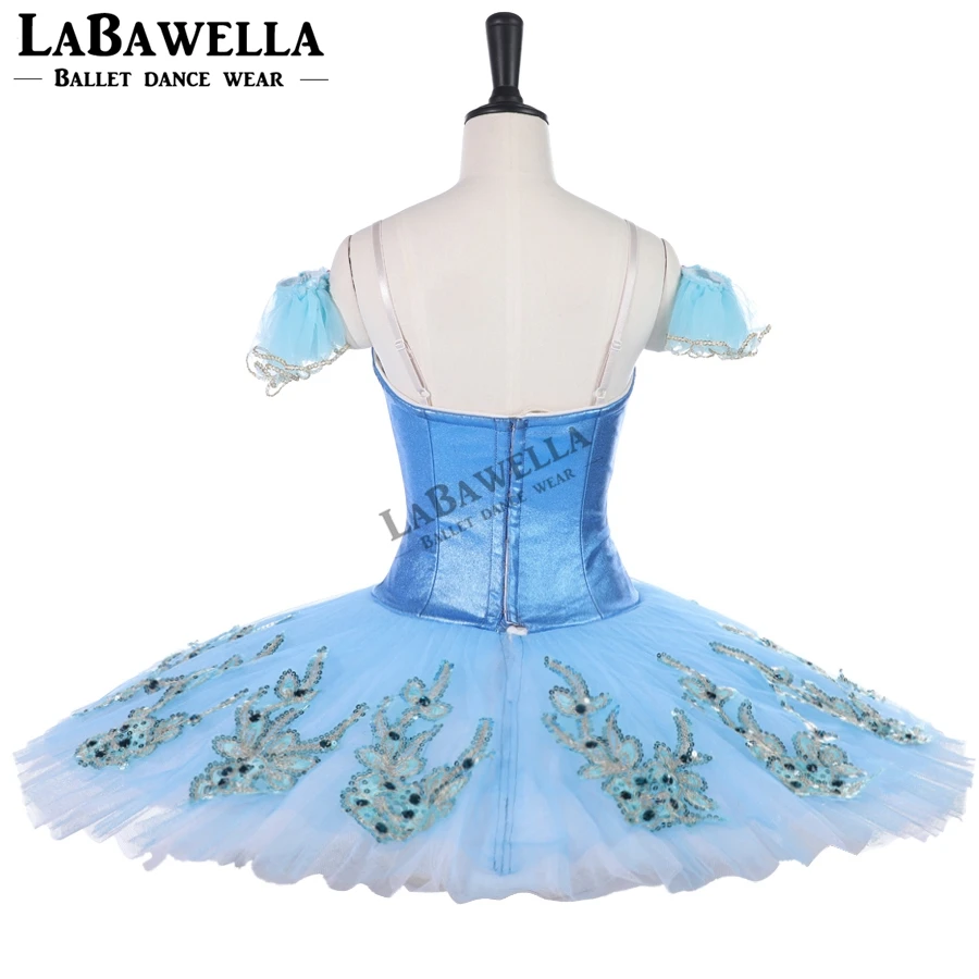 Классическая балетная пачка для взрослых голубая блинчиков костюм выступлений