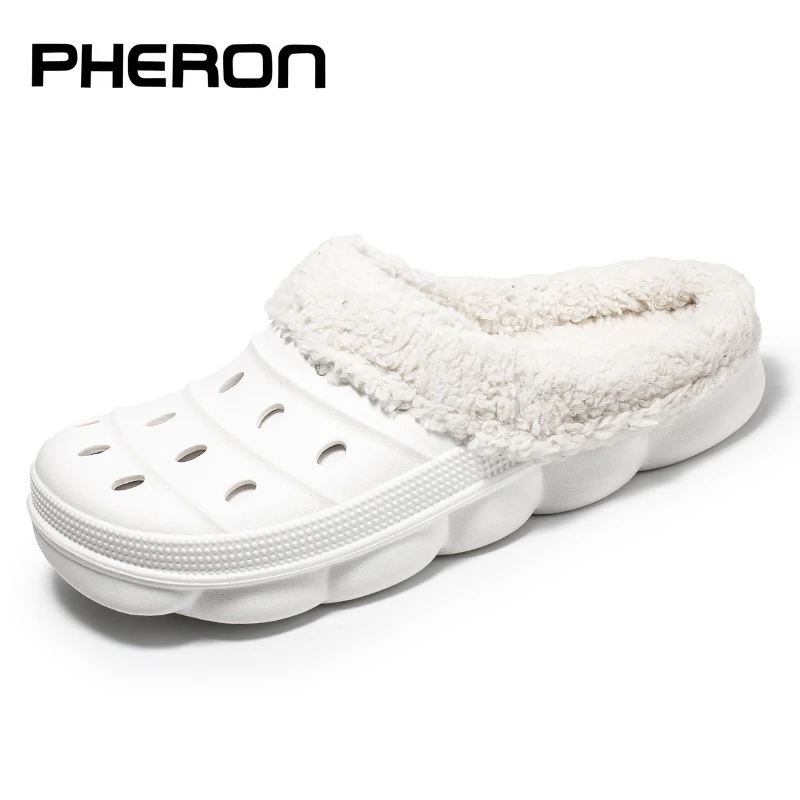 Шлепанцы женские домашние из искусственного меха теплые без застежки плоская