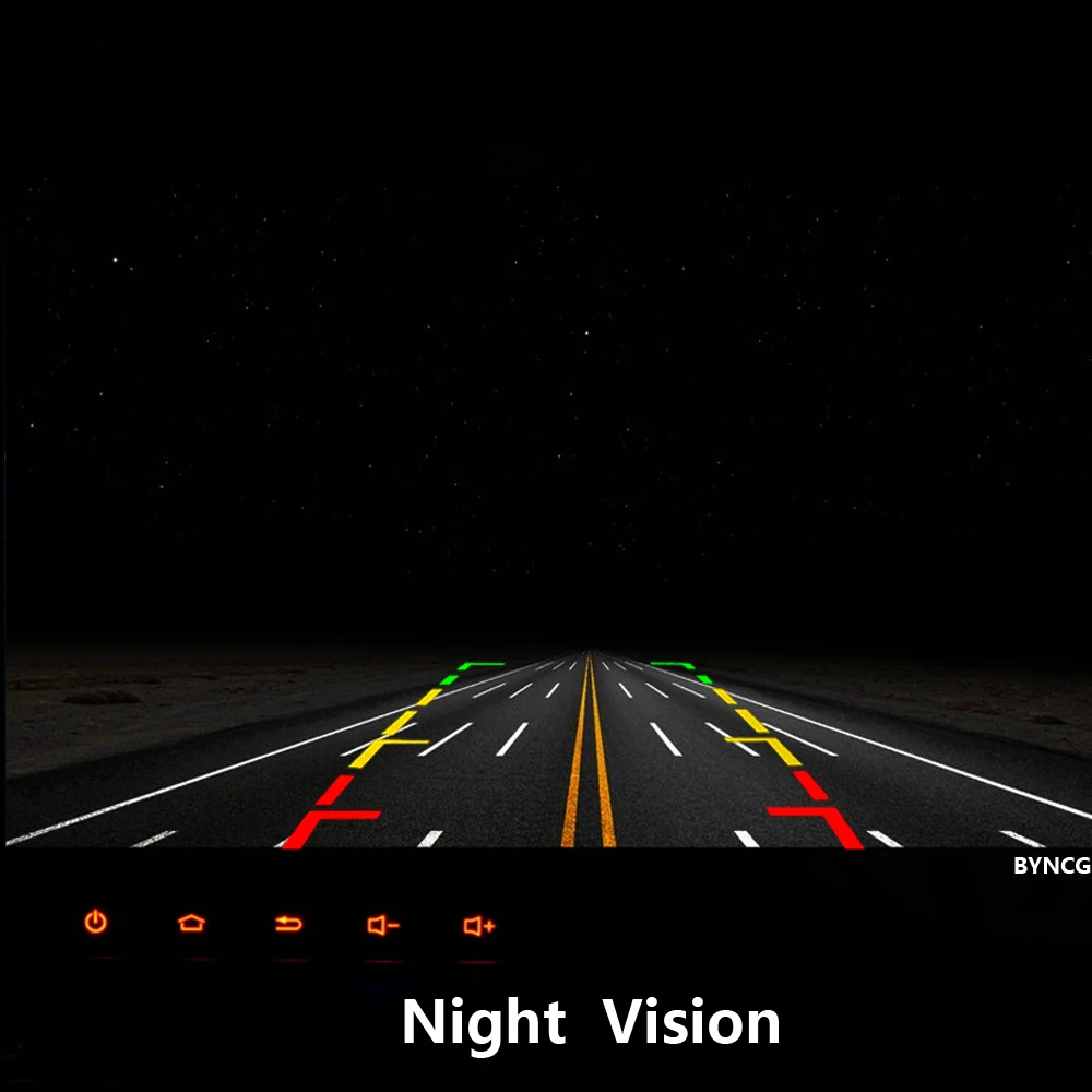 BYNCG Автомобильная камера заднего вида 4 светодиодный Ночное Видение заднего вида авто парковка монитор CCD Водонепроницаемый 170 градусов HD