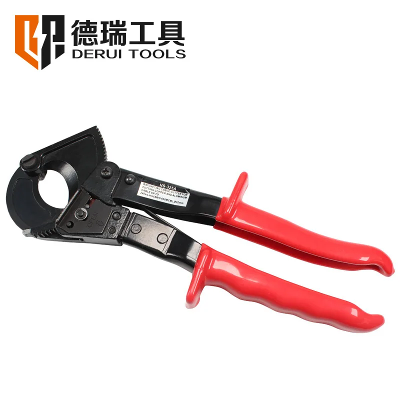 

Manufacturers Direct Selling Dre Tool HS-325A Effortless Type Ratchet Wheel Cable Cutter Insulation Copper And Aluminum Bolt Cut
