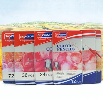 

School Color Pencils 24/36 Colors Artist Painting Oil Color Pencil Wood Pencil Graffiti Pencil Set