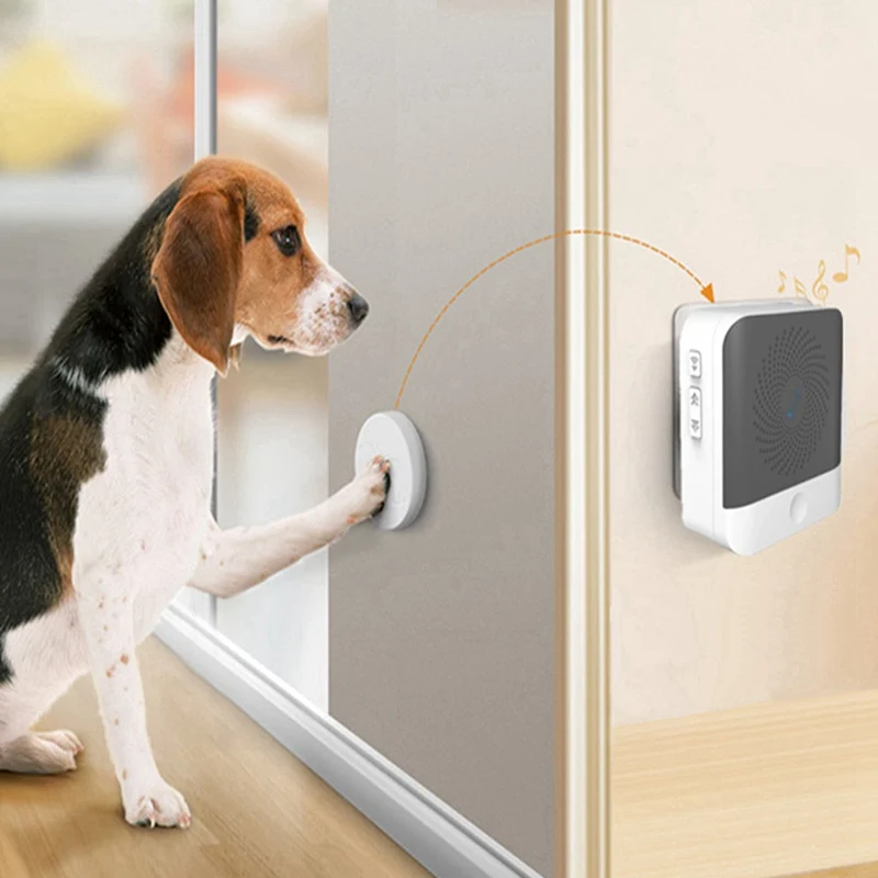 Dog Doorbell Standard Pet Doorbells Wireless Touch Button Dogs Training Doorbells Paw Bell Family Pet Dog Training Bells Hot-0